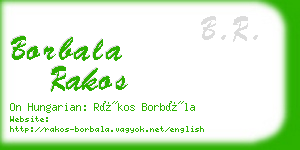 borbala rakos business card